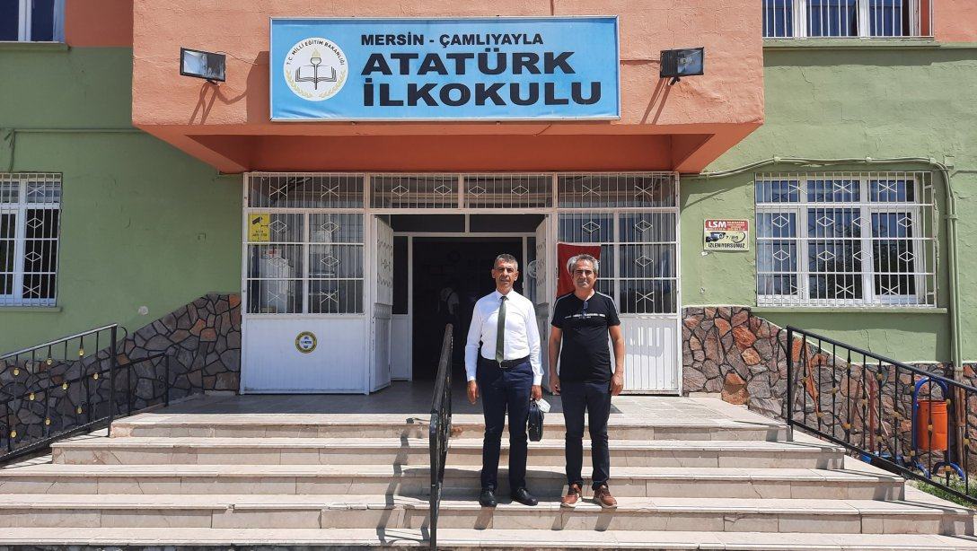 İlçe Milli Eğitim Müdürü Nurettin ZORLU Atatürk İlkokulu ve Çamlıyayla Anaokulu' nu Ziyaret Etti