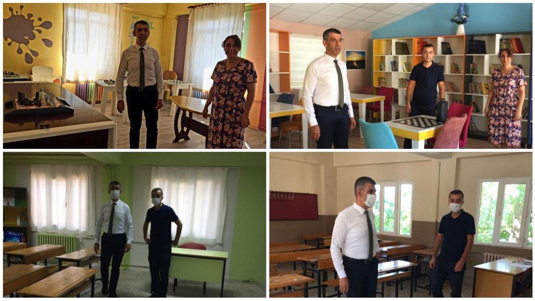 İlçe Milli Eğitim Müdürü Nurettin ZORLU  Sebil Zeytin Dalı İlkokulu ve Şehit Mustafa Oğuz Ortaokulu'nu Ziyaret Etti